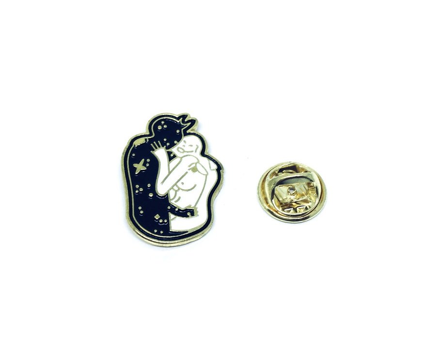 Stellar Couple Enamel Pin