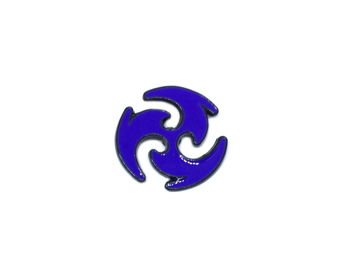 Spiral Blue Enamel Pin