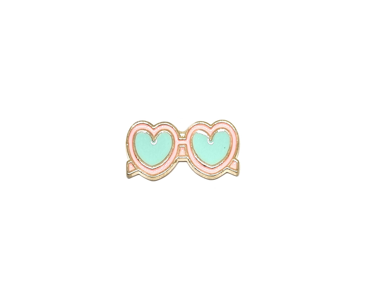 Sunglasses Love Heart Pin