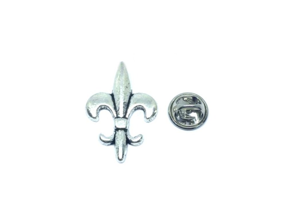 Pewter Silver Fleur De Lis Pin