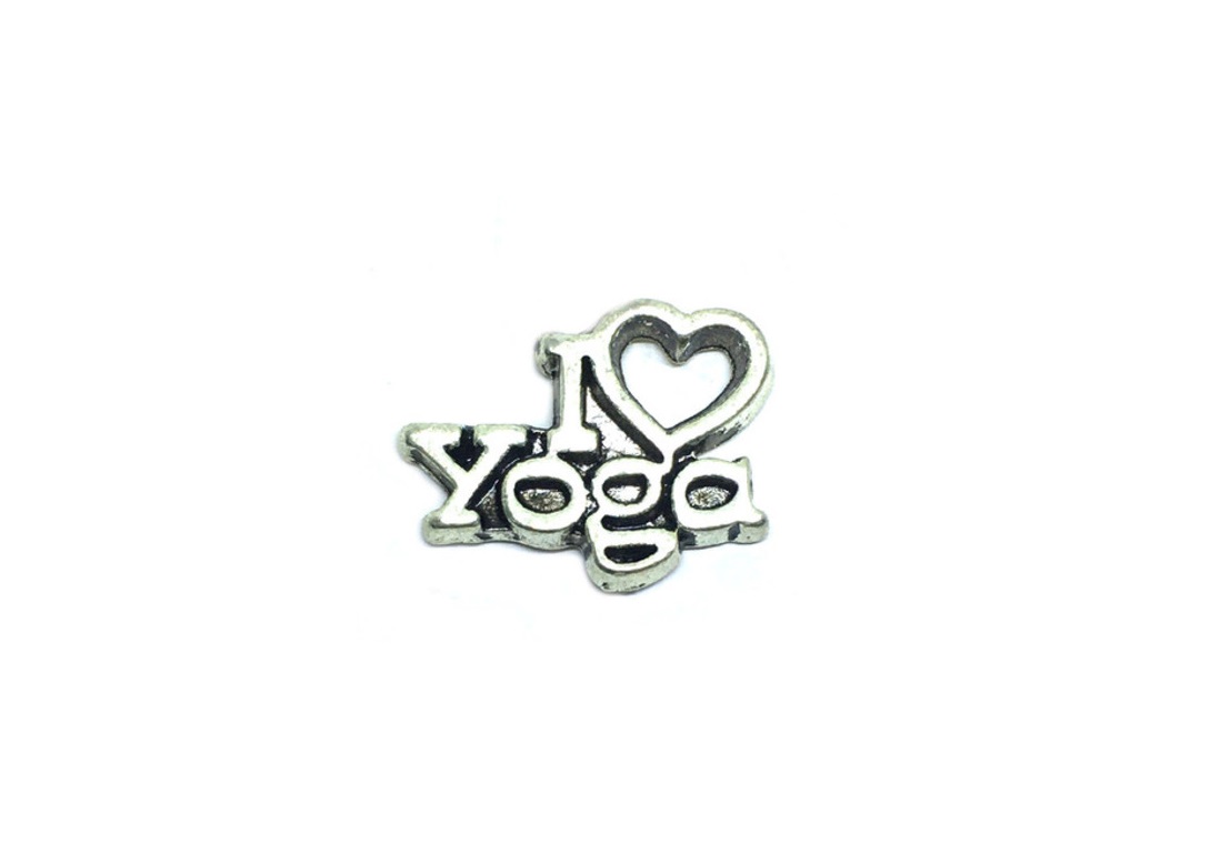 Pewter Love Yoga Pin