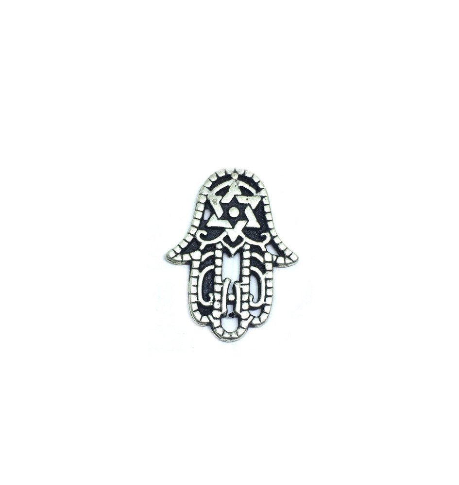 Pewter Hamsa Hand Pin