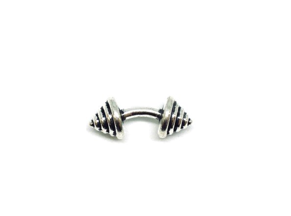 Pewter Vintage Dumbbell Pin