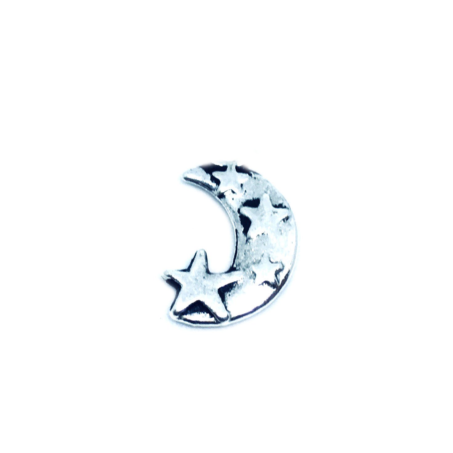 Pewter Star Moon Pin