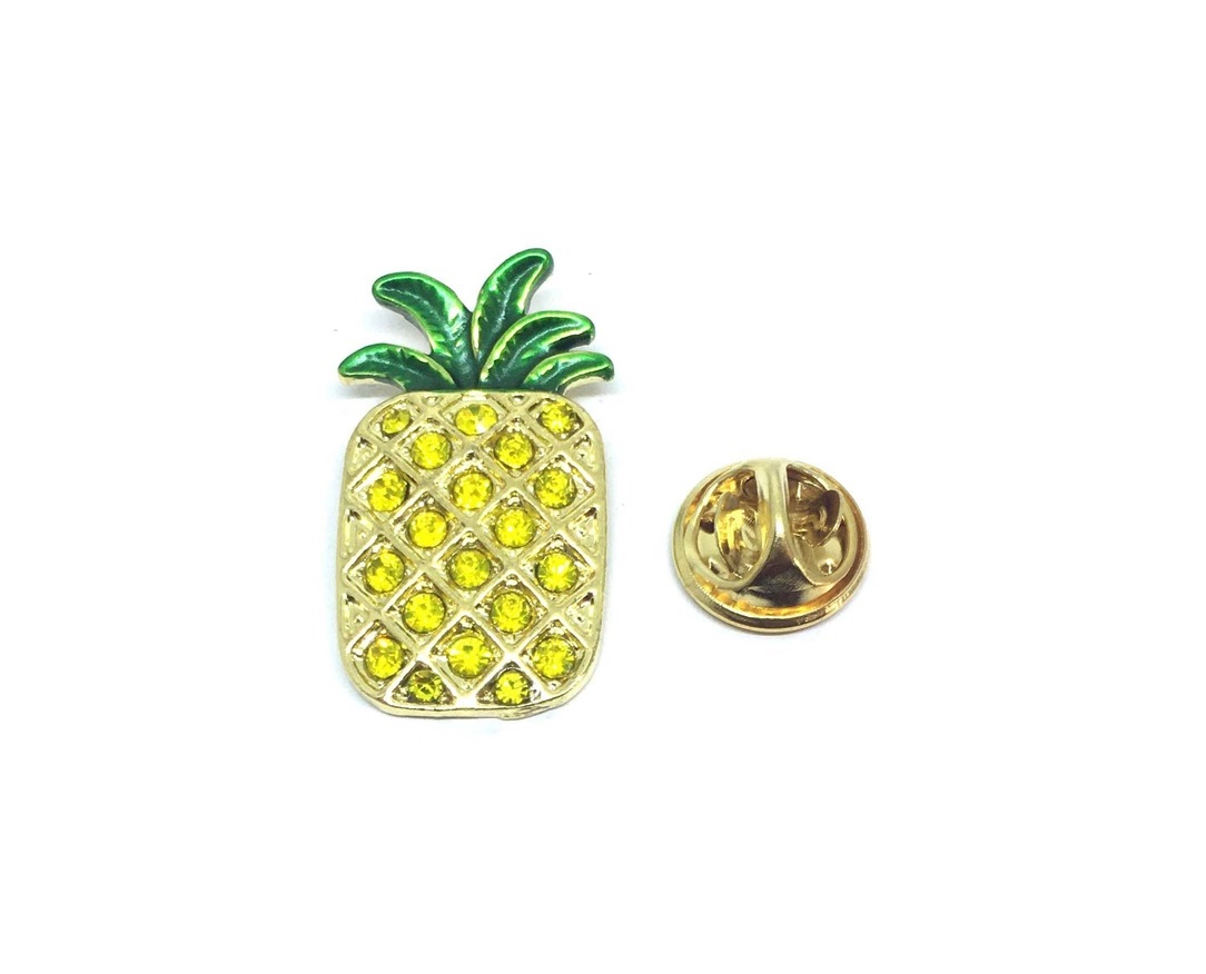 Rhinestone Pineapple Pin