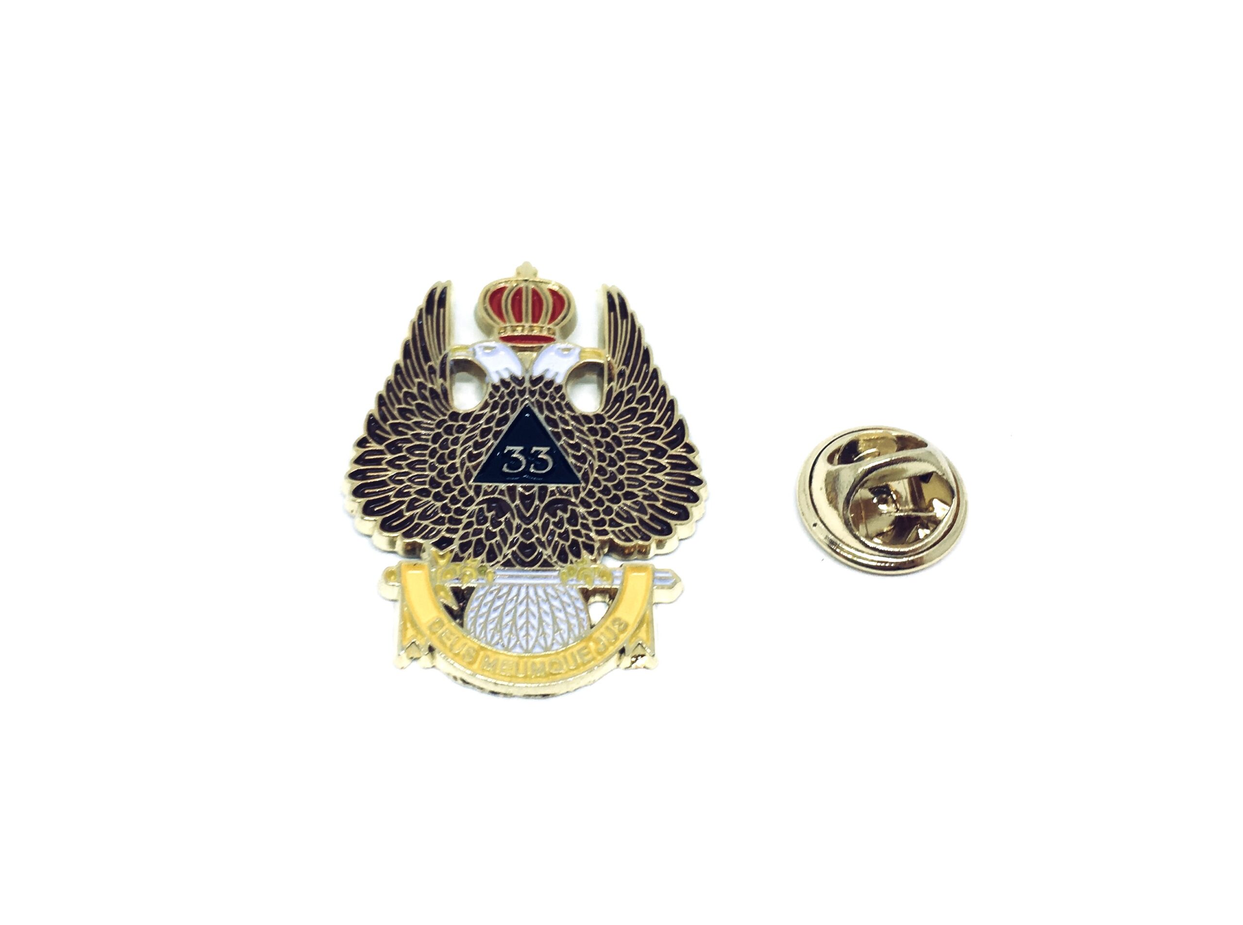 33rd Degree Double Headed Eagle Brooch Pin