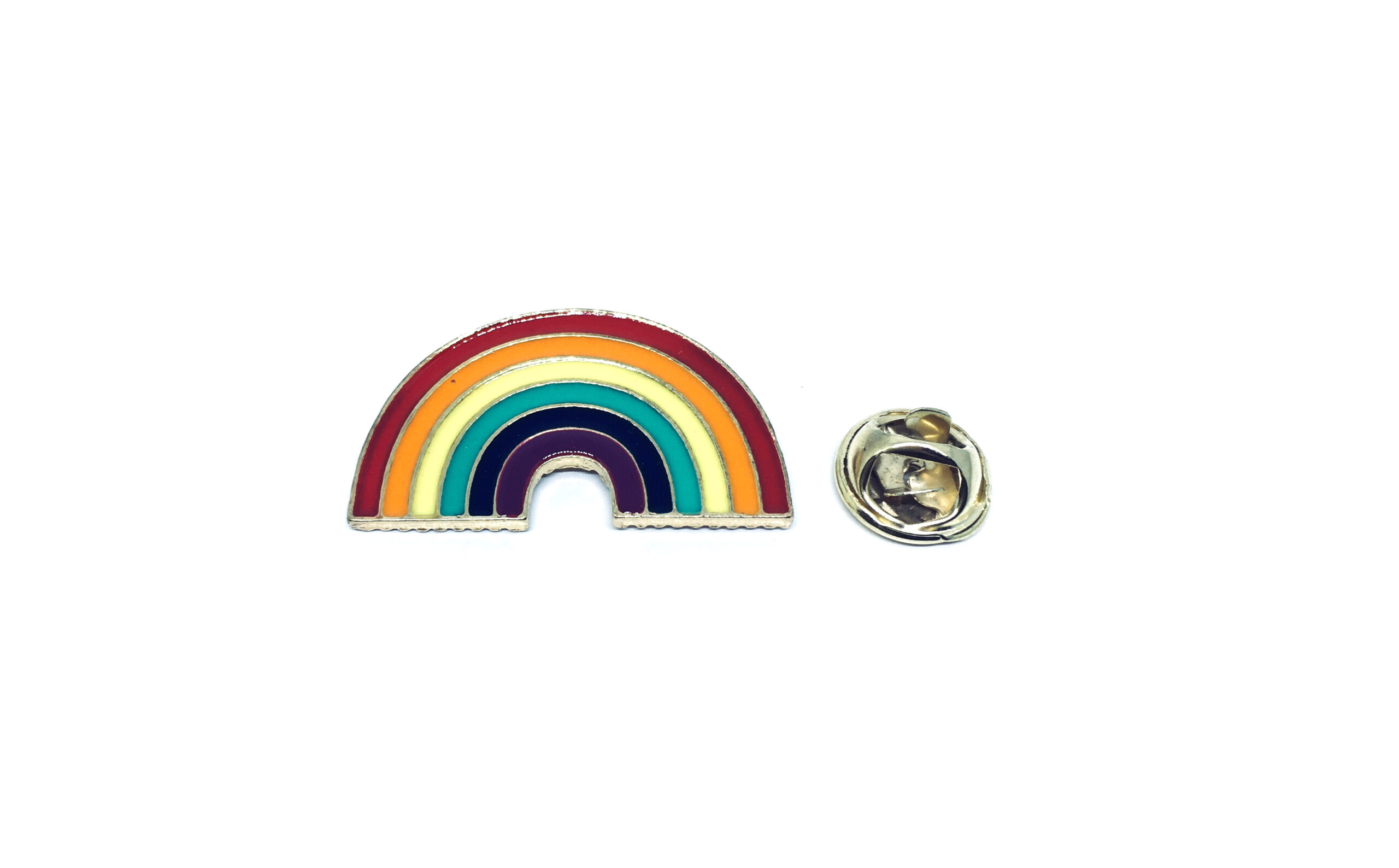 Rainbow Circle Pin