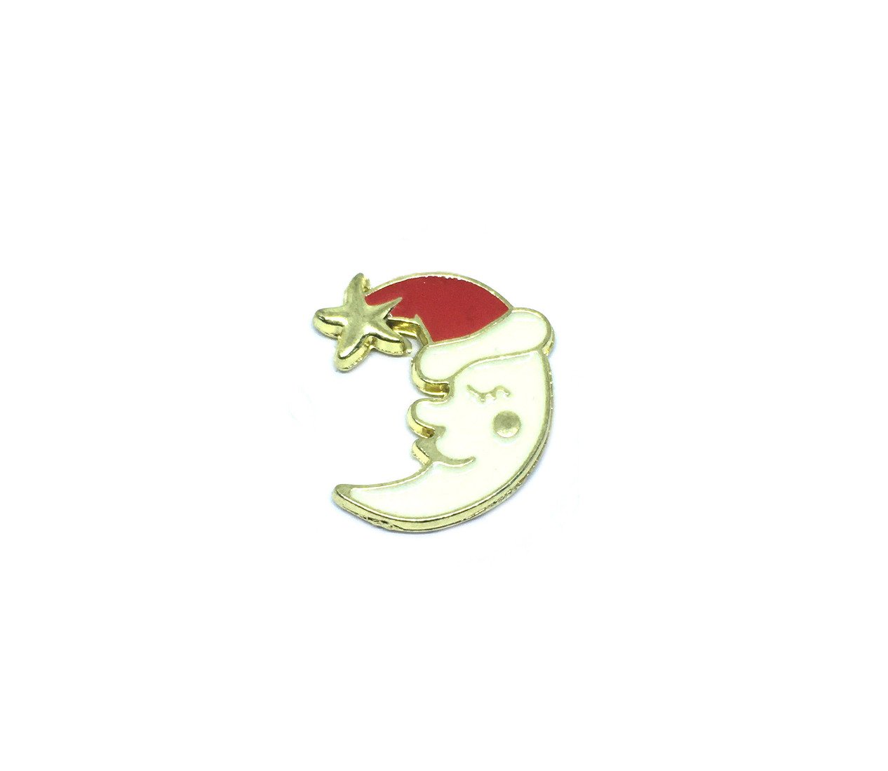 Santa Head Enamel Pin