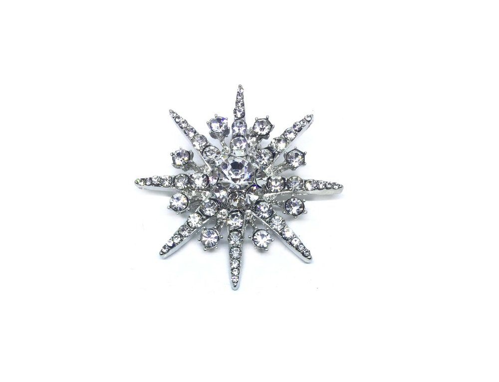 Rhinestone Floral Pins