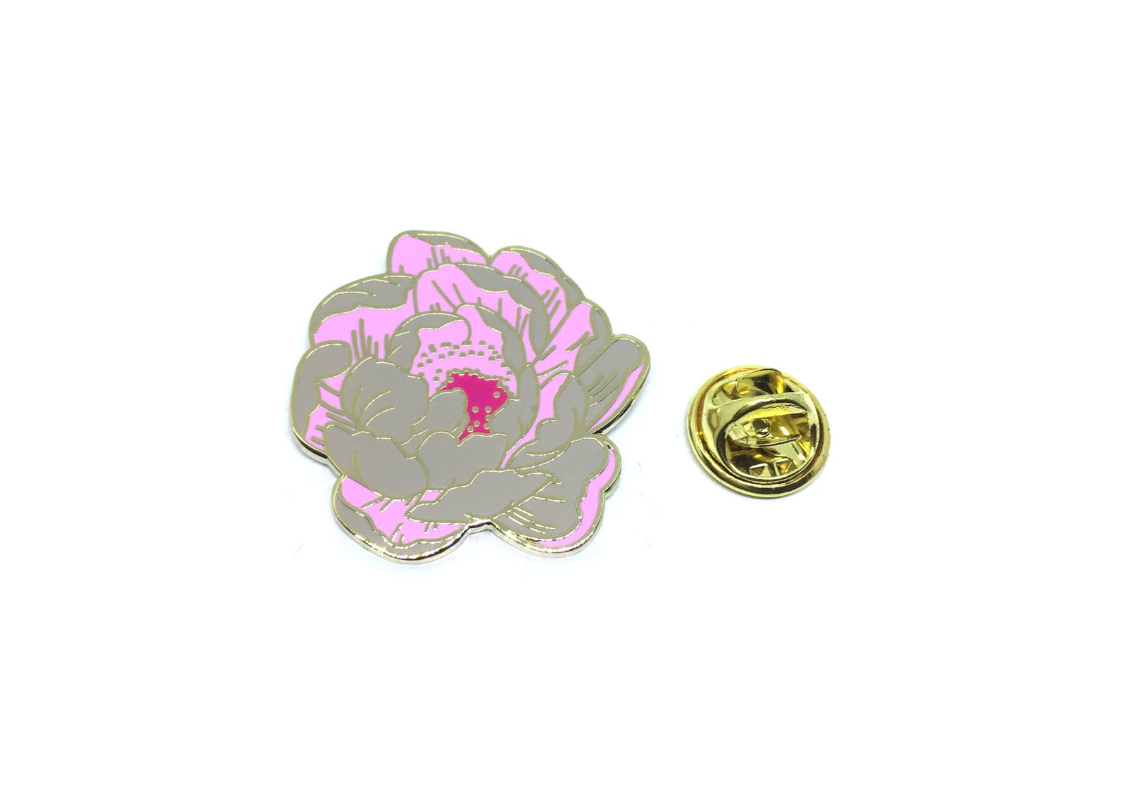 Pink Rose Lapel Pin