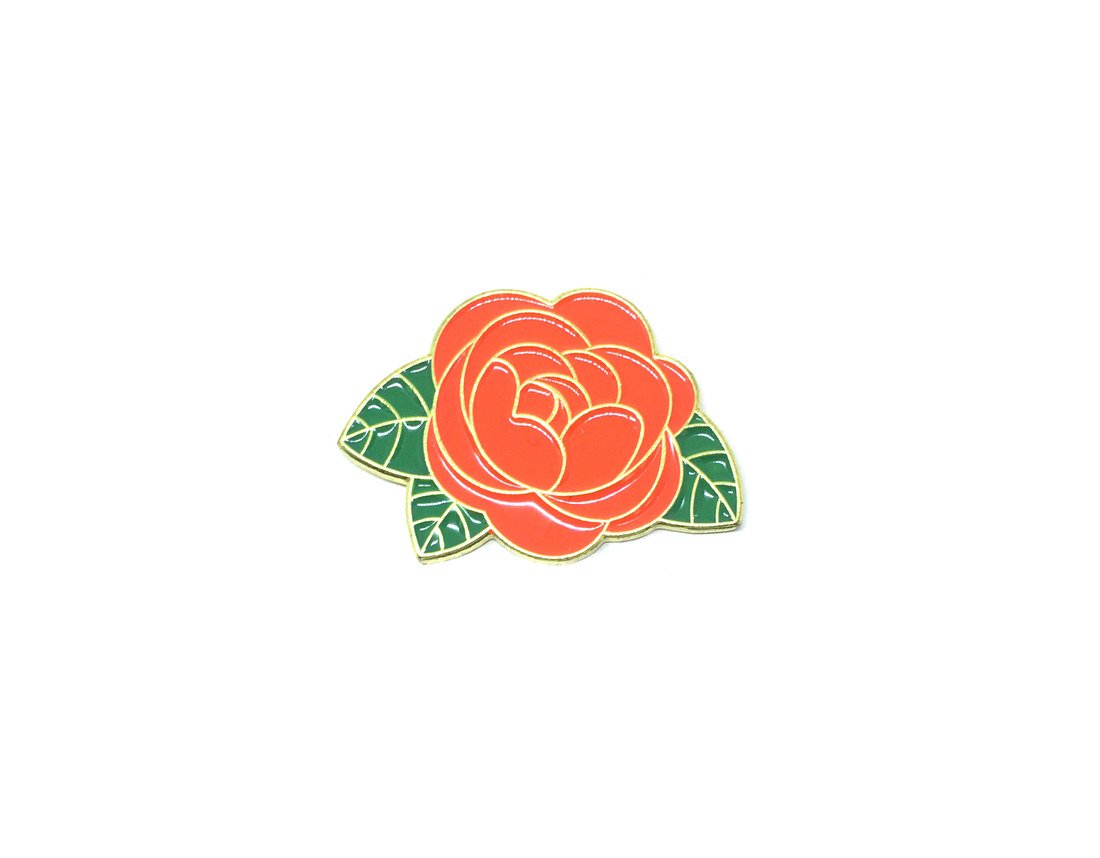 Metal Rose Pin