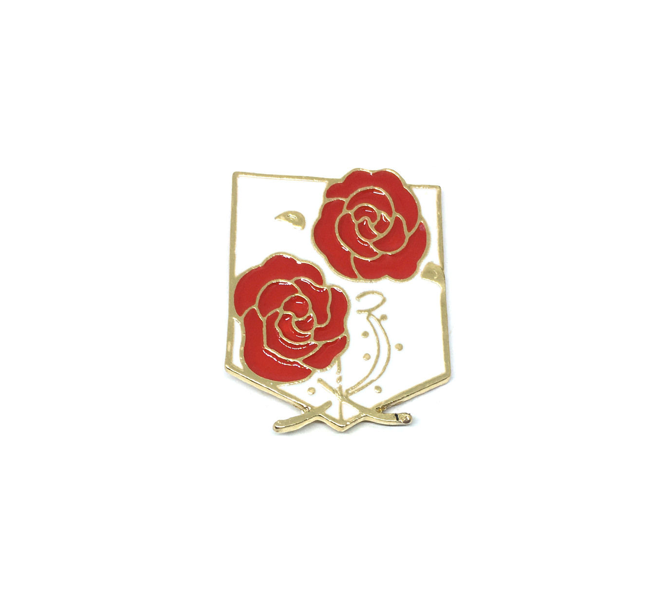 Rose Flower Enamel Lapel Pin