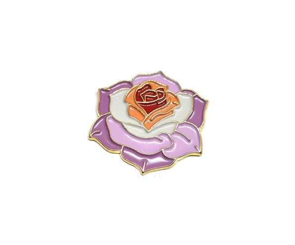 Rose Flower Enamel Pin