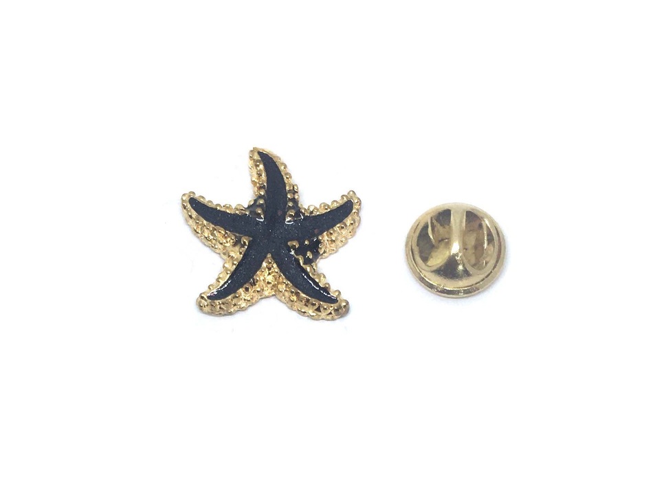 Black Starfish Pin
