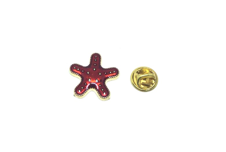 Red Starfish Pin