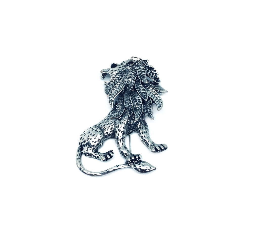 Lion Brooch For Suits