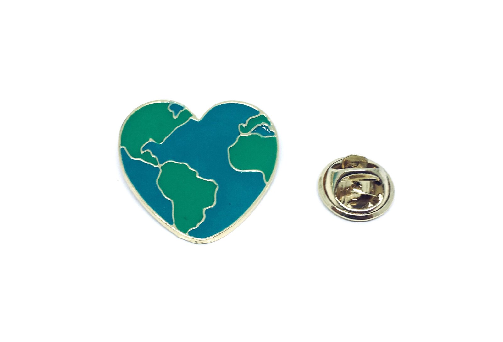 Heart Shaped Earth Pin