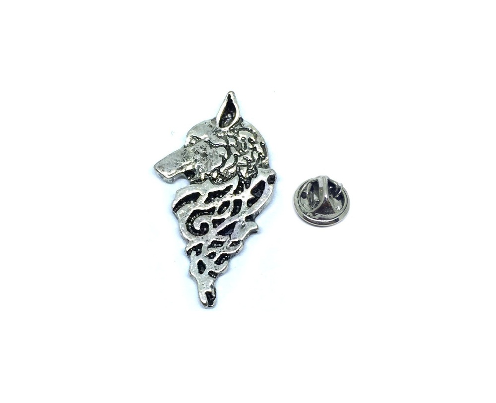 Vintage Wolf Pin