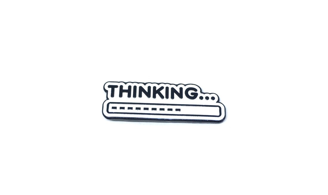 Thinking Enamel Pin