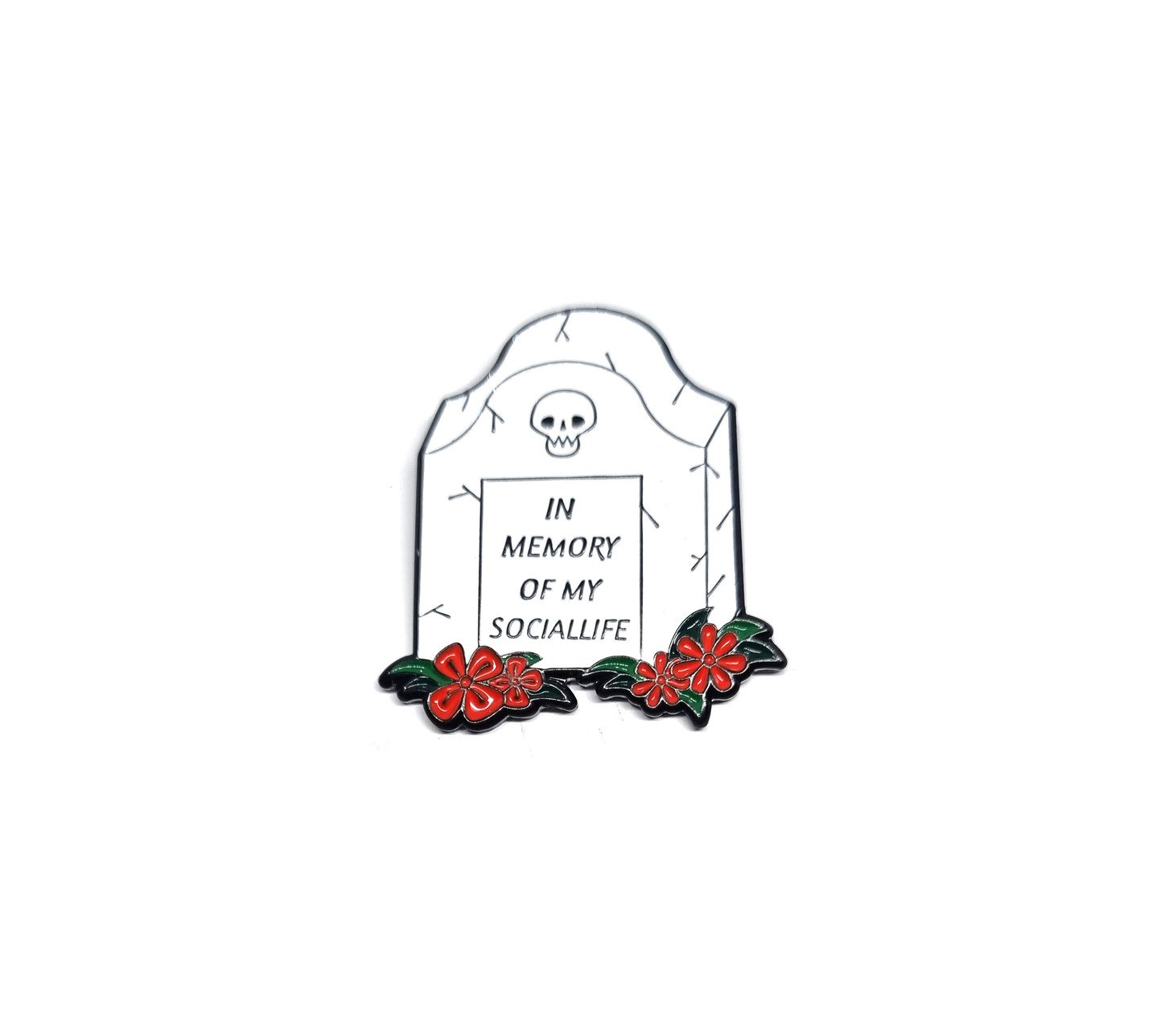 FWOR-165 'In Memory of My Social Life' Pin 'In Memory of My Social Life' Pin