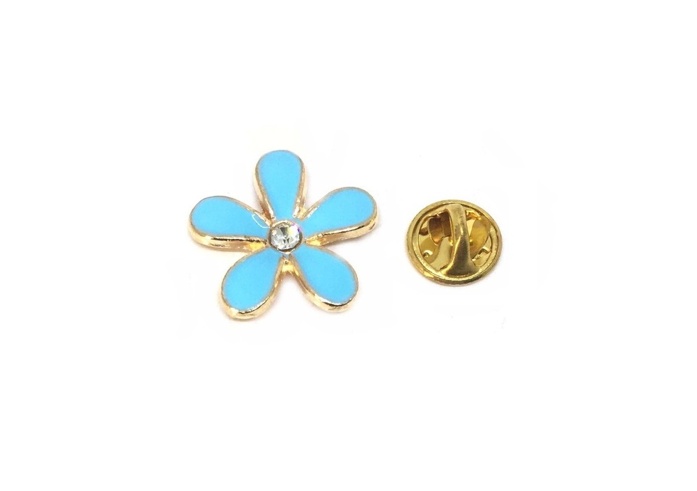 Forget Me Not Pin Badge