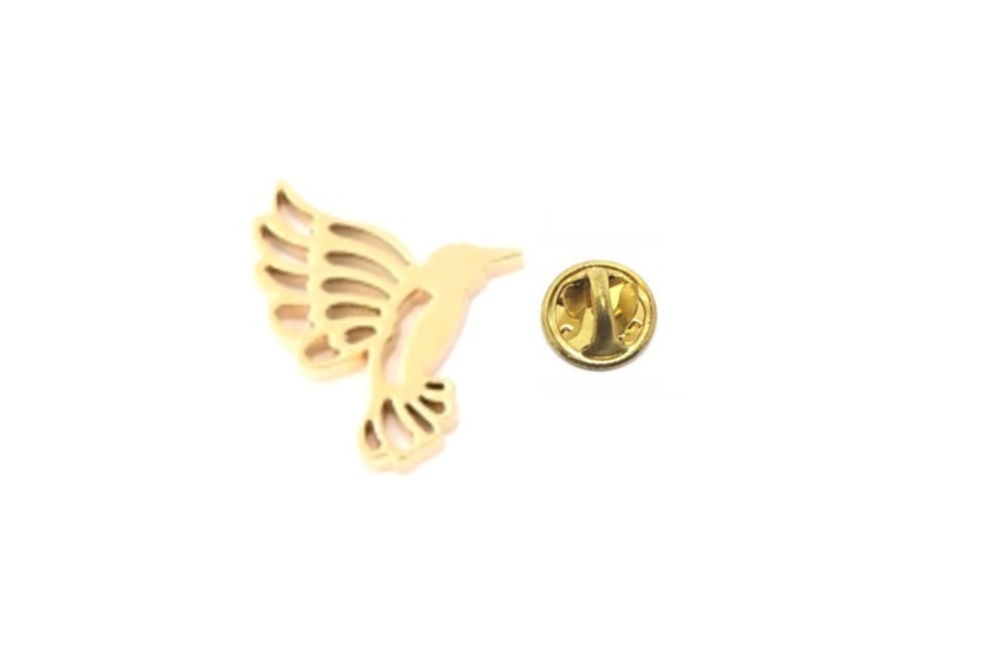 Gold Hummingbird Pin
