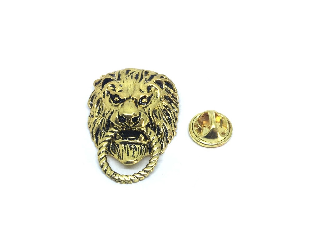Gold Lion Pin