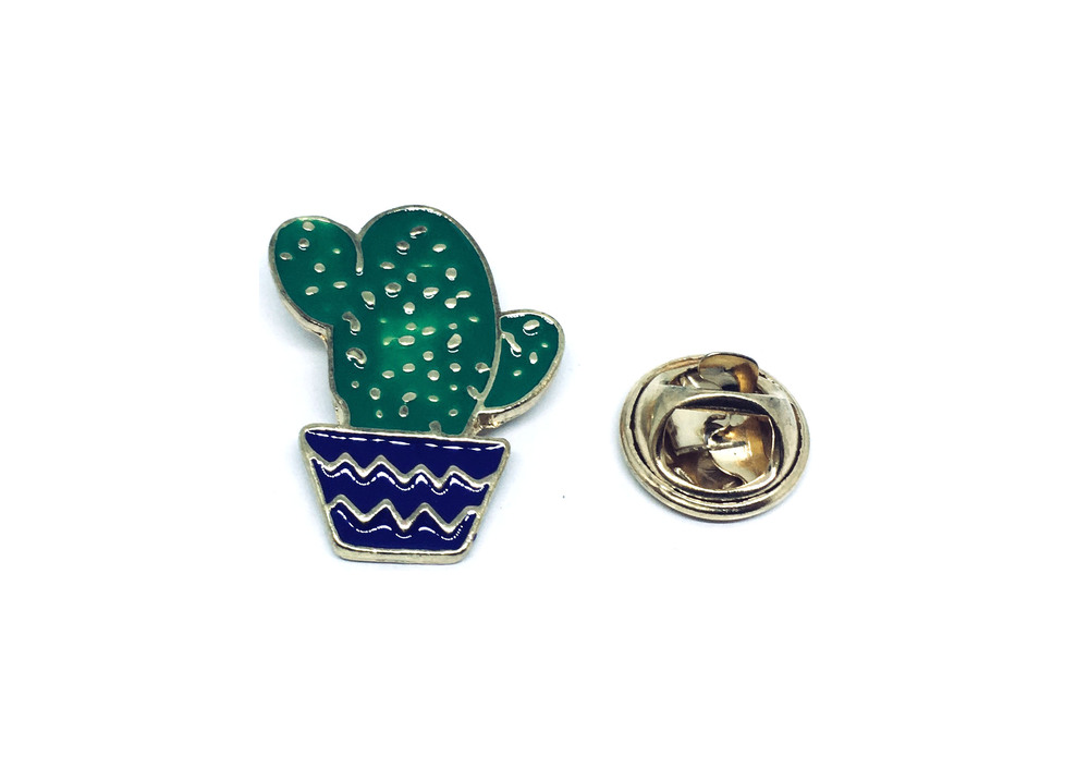 Green Cactus Pin