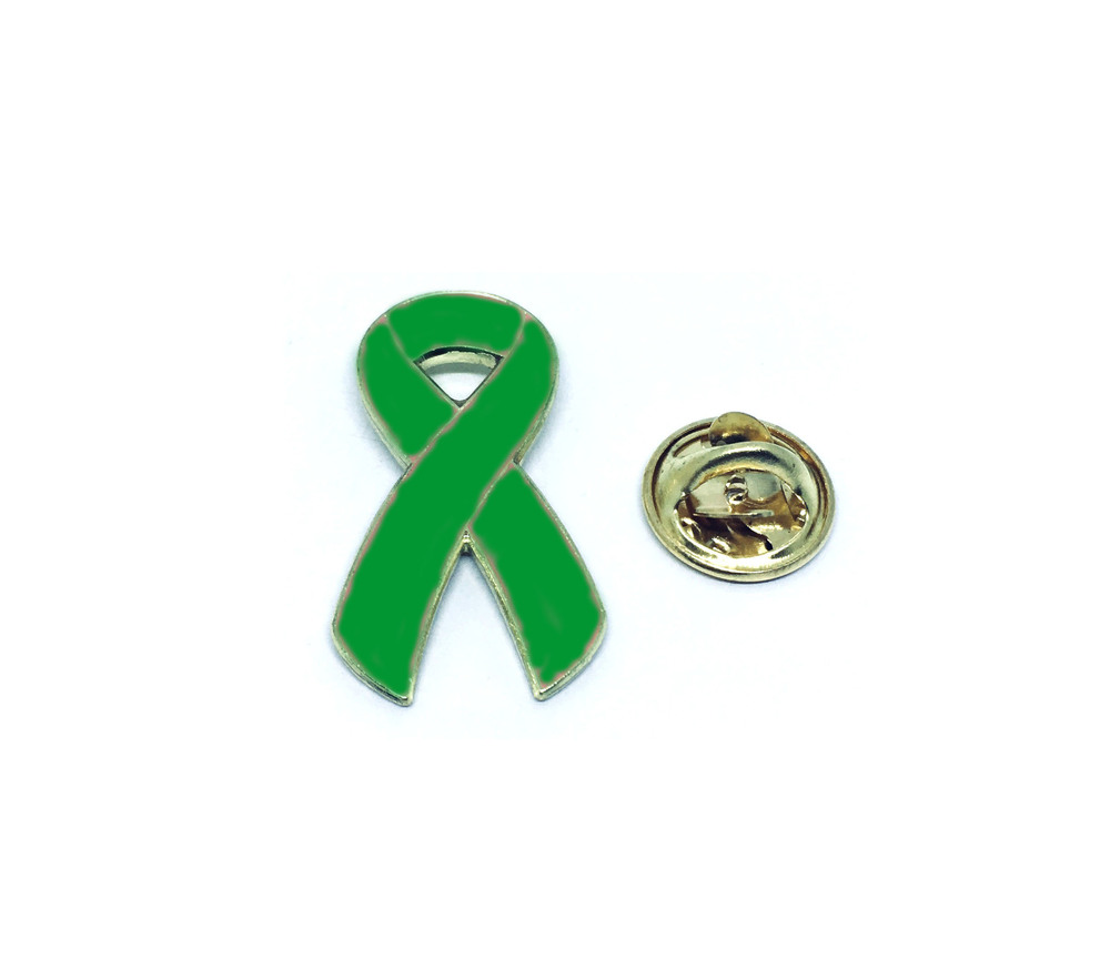 Green Ribbon Pin