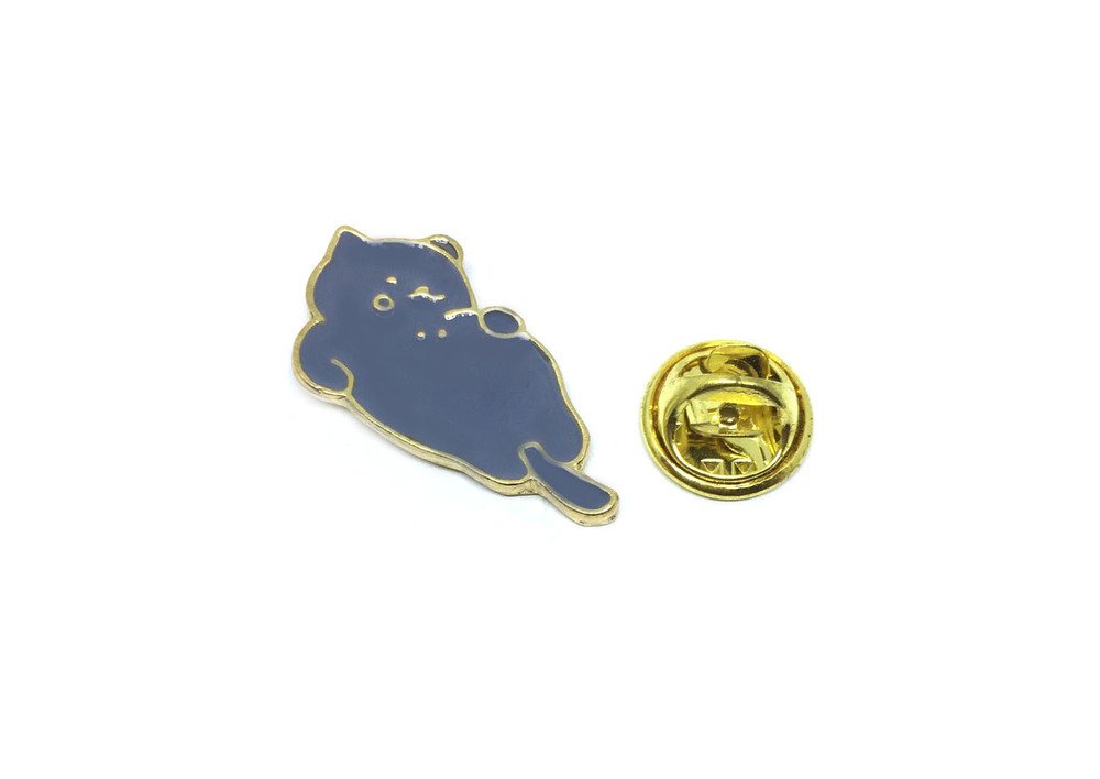 Grey Cat Pin