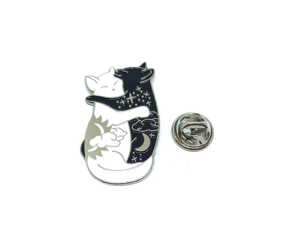 Hugging Cat Lapel Pin