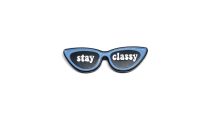 Stay Classy Sunglasses Enamel Pin