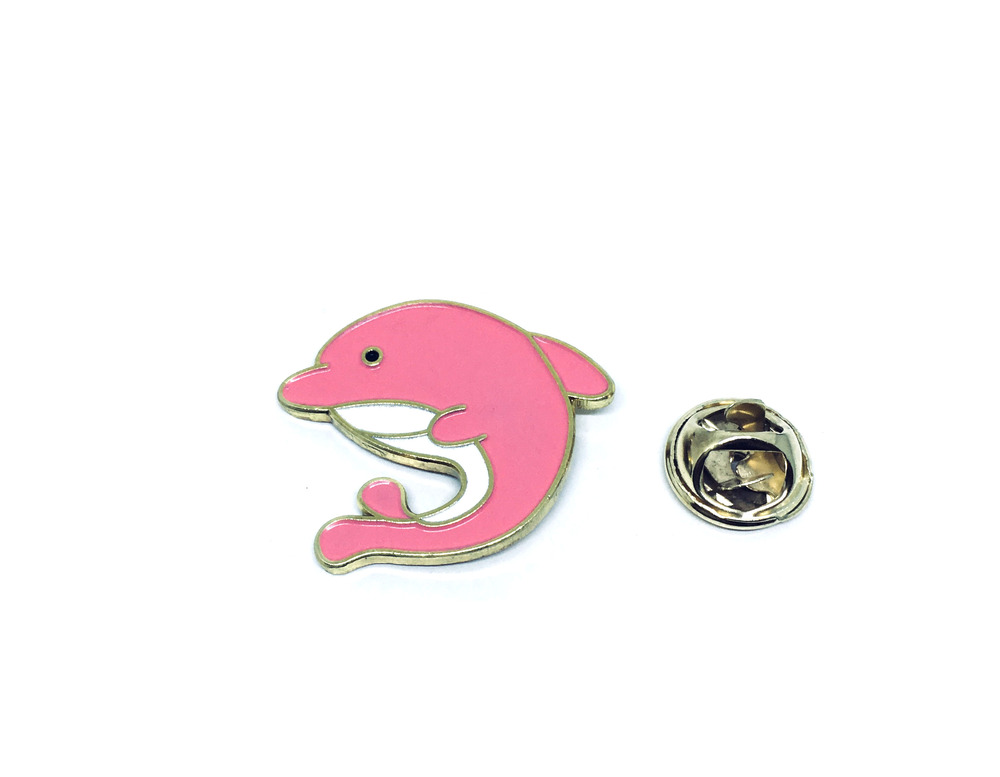 Pink Dolphin Enamel Pin