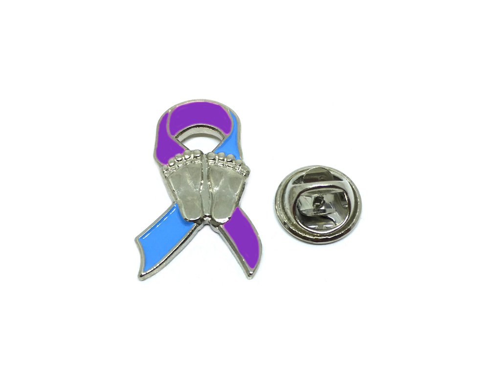 Purple Ribbon Infant Loss Pin