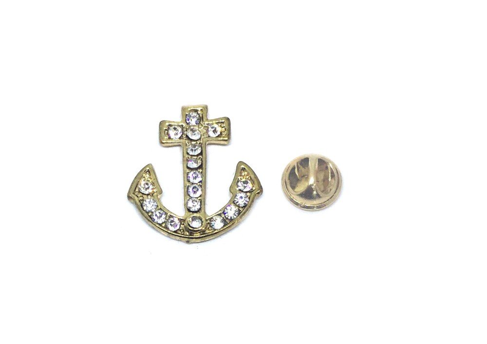 Rhinestone Anchor Pin