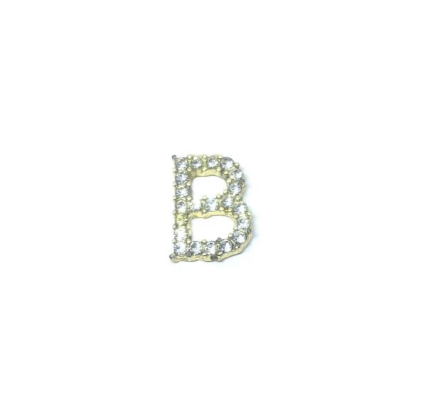 Rhinestone Initial B Pin