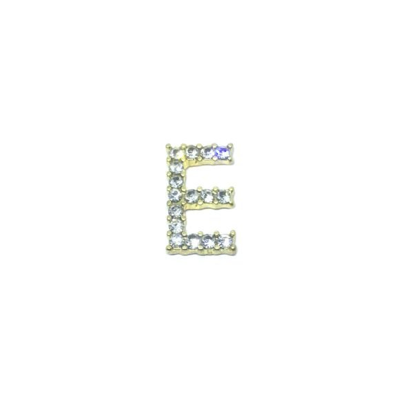 Rhinestone Initial E Pin