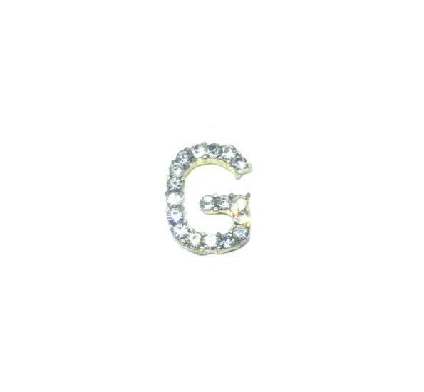 Rhinestone Initial G Pin