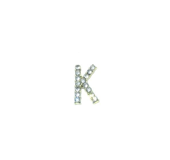 Rhinestone Initial K Pin