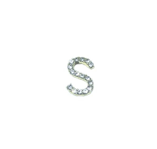 Rhinestone Initial S Pin