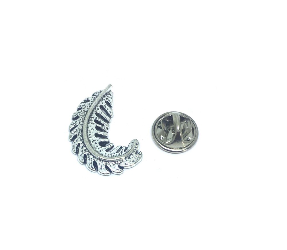 Silver Antique Feather Pin