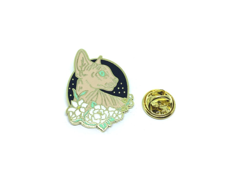 Sphynx Cat Lapel Pin