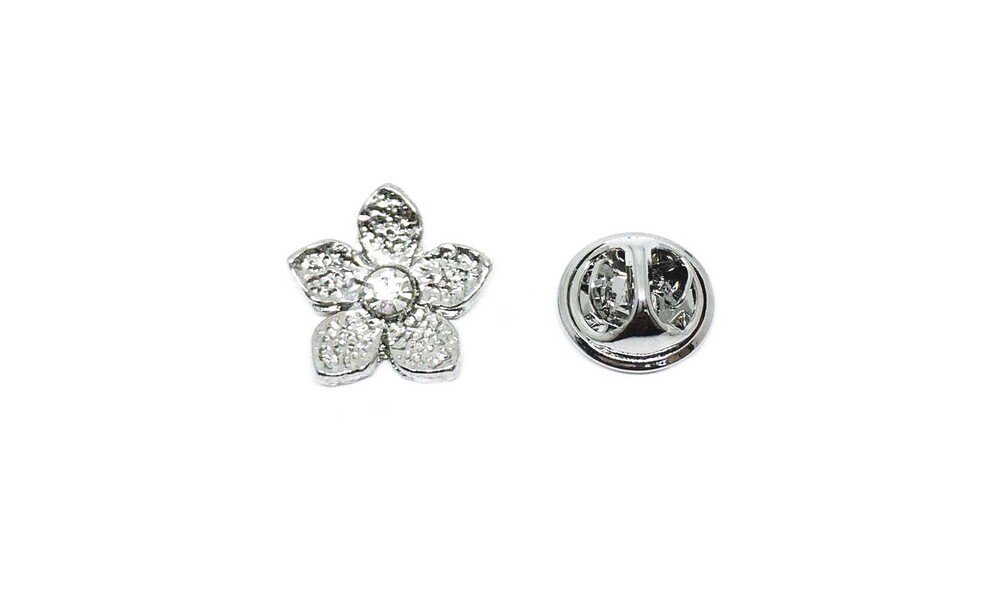 Vintage Silver Flower Pin