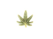 Gold plated Weed Pin
