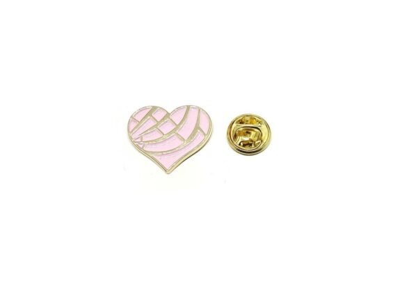 Pink Enamel Heart Lapel Pin