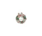 FPX-051 Crystal Christmas Wreath Pin