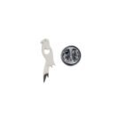 Silver Parrot Lapel Pin
