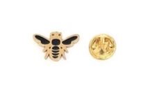Black Bee Lapel Pin