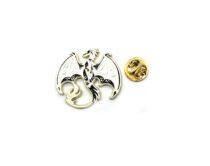 White and Black Dragon Enamel Pin