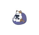 Reading Cat Enamel Pin